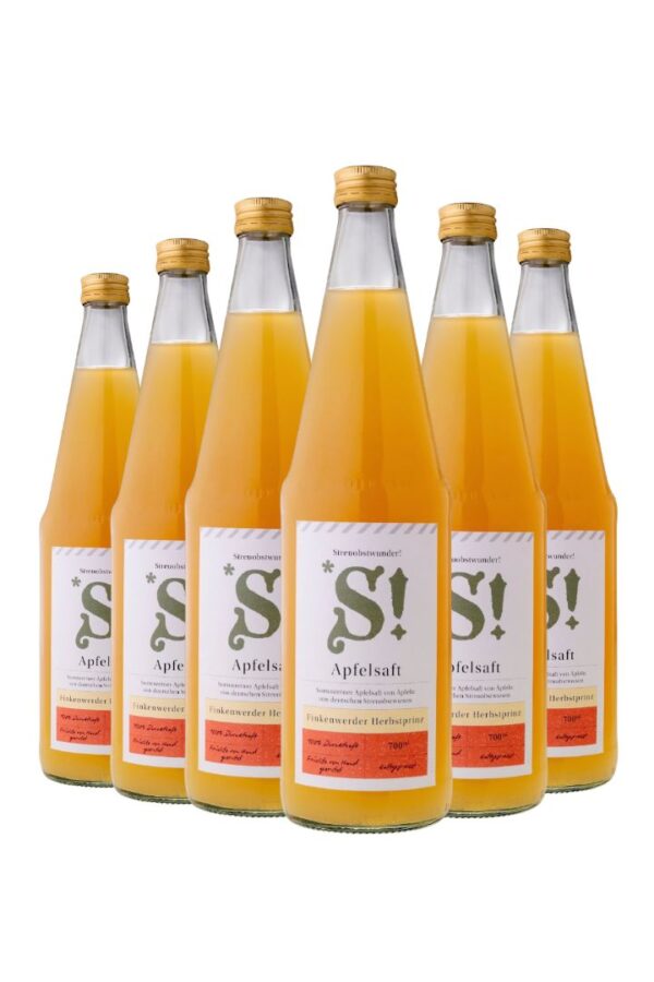 Karton 6 x 700 ml Finkenwerder Herbstprinz – Naturtrüber Apfelsaft