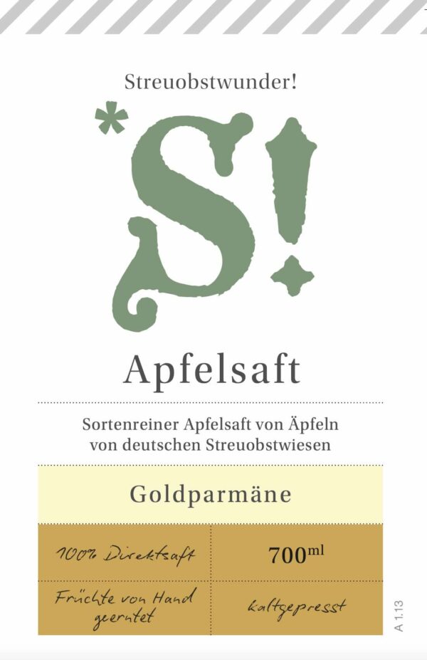 Goldparmäne – Edel-fruchtiger Apfelsaft 700 ml – Bild 3