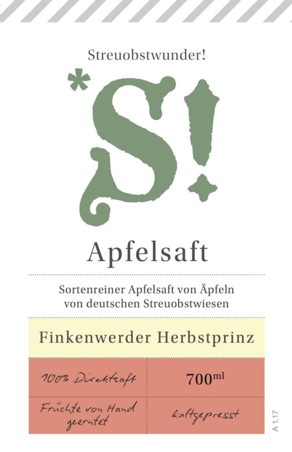 Finkenwerder Herbstprinz – Naturtrüber Apfelsaft 700 ml – Bild 3
